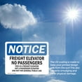 thumbnail image 6 of (2 Pack) Freight Elevator No Passengers This Is A OSHA Notice Sign, 6 of 7