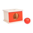 thumbnail image 3 of Caja de madera para objetos de permanencia, entrenamiento de coordinación, color, juguete cognitivo, color para niños rojo, 3 of 9