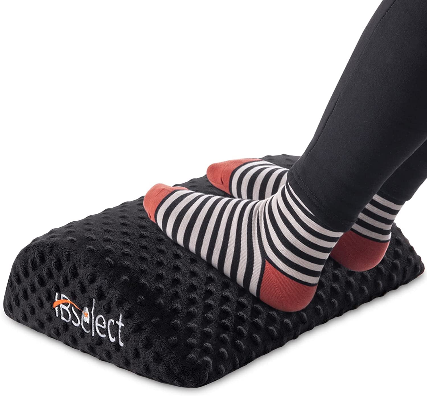 Under Desk Foot Rest, Massage Textured Surface, Teardrop Curved Design Foam Office Footrests