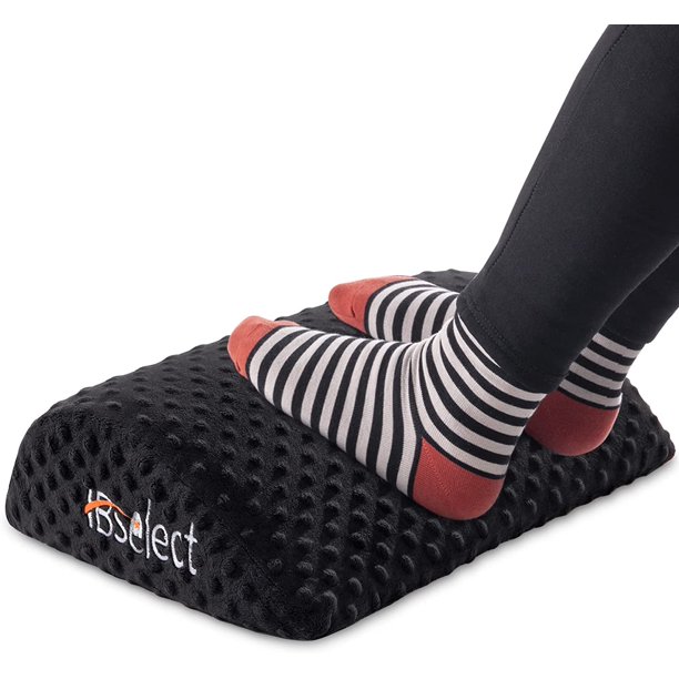 Under Desk Foot Rest, Massage Textured Surface, Teardrop Curved Design Foam Office Footrests