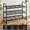 Black, variant on Simple Trending 5-Tier Stackable Expandable Shoe Rack, Black Shoe Shelf Organizer