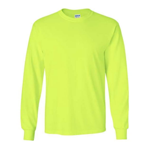 Gildan Ultra Cotton Camiseta de manga larga 20F Verde seguridad 3XL Gildan 2400