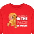 thumbnail image 3 of The Lion King - Simba - I Laugh in the Face of Danger - Toddler & Youth Long Sleeve Graphic T-Shirt, 3 of 5