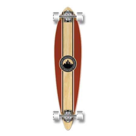 Yocaher Longboard Skateboard complete Pintail Cruiser 40  x 9  w/Premium Black grip tape  heavy duty Aluminum Alloy truck  71mm longboard Wheels - Crest Burgundy price history on PriceWatchPro