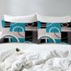 thumbnail image 5 of Turquesa Decoración Funda Nórdica Gris Negro Azul Raya Geométrica Juego de Cama Queen, 5 of 7