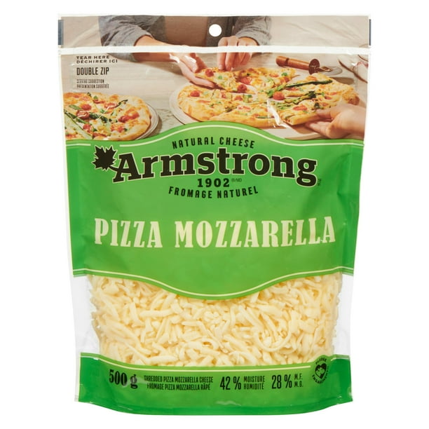 Armstrong Pizza Mozzarella Shredded Cheese, 500 g - Walmart.ca