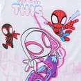 thumbnail image 5 of Marvel Spider-Gwen Spidey Miles Morales Short Sleeve T-Shirt and Shorts Set (Girls), 2 Piece Set, Sizes 2T-7, 5 of 8