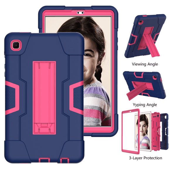For Galaxy Tab A7 Lite 8.7 Case, Heavy Duty Rugged Full Body Hybrid Shock Resistant Drop Case For Samsung Galaxy Tab A7 Lite 8.7 2021 Model SM-T220/SM-T225(Blue Red)