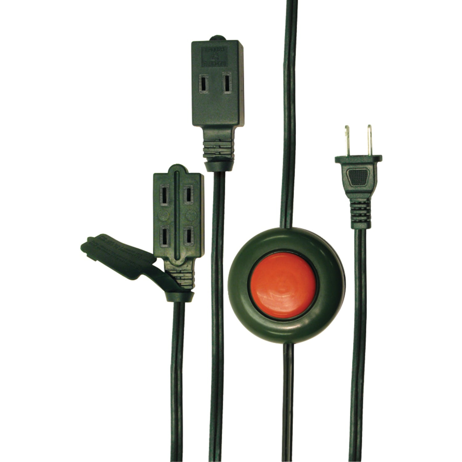 3 Pack Axis 45513 2Prong 3Outlet Indoor Extension Cord With Foot
