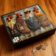 thumbnail image 3 of HUISZJ 1000 Pieces Fashionable Rooster Art Puzzle, Challenging Difficult Animal Puzzles, Creative Rooster Art Challenge Puzzle for Imagination and Positivity, 3 of 10