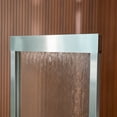 thumbnail image 5 of XBrand 68" H Freestanding Modern Indoor/Outdoor Waterfall Fountain w/ Decorative Rocks, LED Lights & Auto-Shut Off Pump, Stainless Steel Silver Frame/Mirror Glass, Silver, 5 of 14