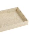 thumbnail image 4 of Plateau de Rangement de Bijoux pour Boucles d'Oreilles Bracelet Femmes Couvercle Transparent Portable 227x146x31mm Jute Beige, 4 of 8