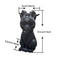 thumbnail image 4 of Gato, Adornos Artesanales De Resina De Gato De Halloween, Escultura De Animales Para Estanterías, Patio Trasero, Balcón Scienceny HA041890-02, 4 of 6