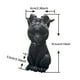 thumbnail image 4 of Gato, Adornos Artesanales De Resina De Gato De Halloween, Escultura De Animales Para Estanterías, Patio Trasero, Balcón Eigraketly HA041890-01, 4 of 6