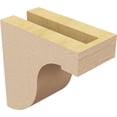 thumbnail image 5 of 3"W x 6"D x 6"H Classic Del Monte Rough Cedar Woodgrain TimberThane Corbel, Primed Tan, 5 of 6