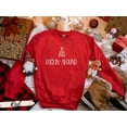 thumbnail image 3 of Women's Minimalist Christmas Tree Sweatshirt, Rockin Around the Christmas Tree Sweater, 3 of 7
