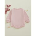 thumbnail image 6 of Infant Baby Boy Girl Easter Outfits Rabbit Embroidery Bubble Romper Long Sleeve Sweatshirt 1 3 6 9 12 Months Cute Spring Clothes, 6 of 8
