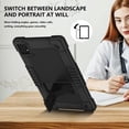 thumbnail image 5 of Fancing Case for T-Mobile Revvl Tab 5G 2023 Released Tablet,Shoulder Strap Soft Silicone & Hard Back Hybrid Shockproof Kids Friendly Protective Case for REVVL TAB 5G 2023 Released (Black+Black), 5 of 6
