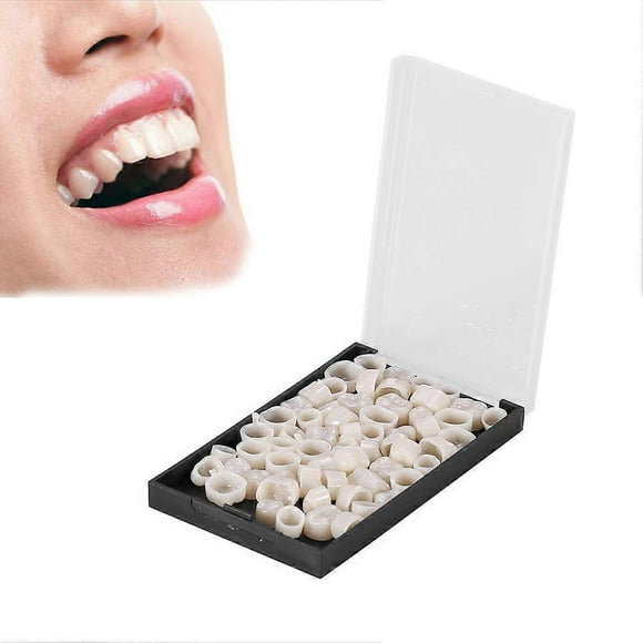50pcs/box Teeth Front/Back Temporary Realistic Oral Care Resin Crowns