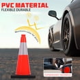 thumbnail image 4 of Safety Cones 20 in,PVC Orange Traffic Cone with Reflective Collar Used for Traffic Control, Driveway Road Parking and School Improvement,6 PACK, 4 of 7