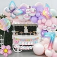 thumbnail image 4 of 7th Birthday Decorations for Girls, Butterfly Birthday Party Decorations Set With Butterfly Foil Balloons, Butterfly Design Banner, Butterfly Stickers, 4 of 7