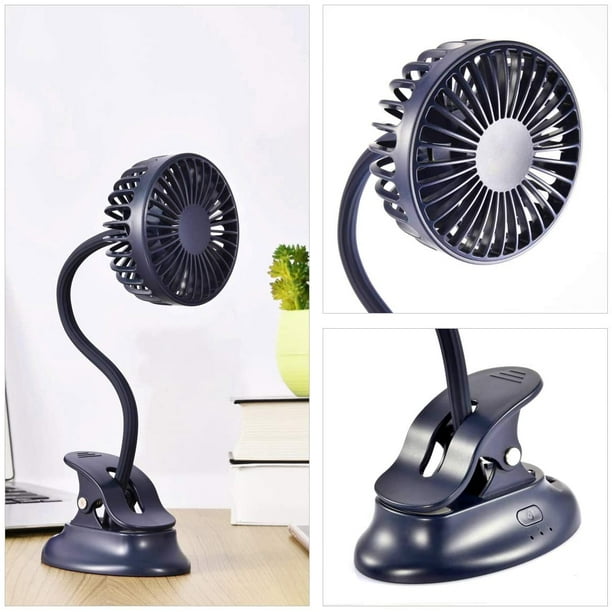 Mini clip on desk fan deals