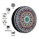 thumbnail image 4 of Balery Colorful With Blue Oriental Cubiertas para Neumáticos - Protector Resistente para Neumáticos de Camioneta, SUV, Remolque, Camper y RV-15 inch, 4 of 6