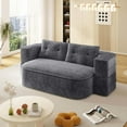 thumbnail image 4 of Living Room Sofas 78.7" Modern 2-in-1 Foldable Sofa with Functional Blanket and 2 Soft Pillows,Comfortable Plush Corduroy Fabric Sofa, Convertible Sleeper Sofa Bed, Deep Seat Sofa Couch for Living R, 4 of 17