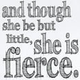 thumbnail image 2 of CafePress - She Is Fierce Shakespeare Infant Bodysuit - Baby Light Bodysuit, Size Newborn - 24 Months, 2 of 4