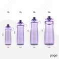 thumbnail image 4 of Pogo Botella De Agua De Plástico De 64 Oz Con Tapa A Prueba De Fugas Y Asa De Transporte Marcas De Capacidad Reutilizables Sin Bpa Apto Para Lavavajillas Perfecto Para Viajes Escuela Al Aire Libre Y G, 4 of 5