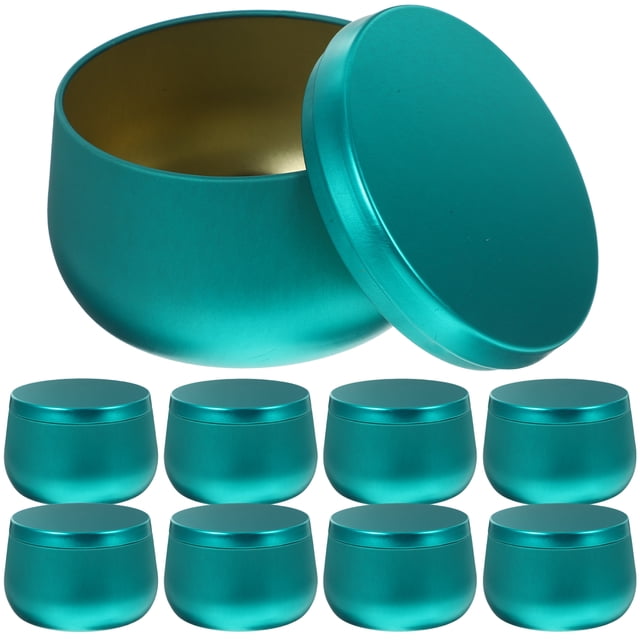 MasteelfCA 12 Pcs Boîte de Rangement pour Thé Bougie Ronde Boîte de Rangement pour Bonbons Perles d'Artisanat Boîte à Bijoux