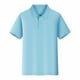 thumbnail image 1 of Camisa unisex de verano transpirable con botones - Cuello con solapa, poliéster/spandex, para trabajo/informal - Tallas S-XXXXL, 1 of 3