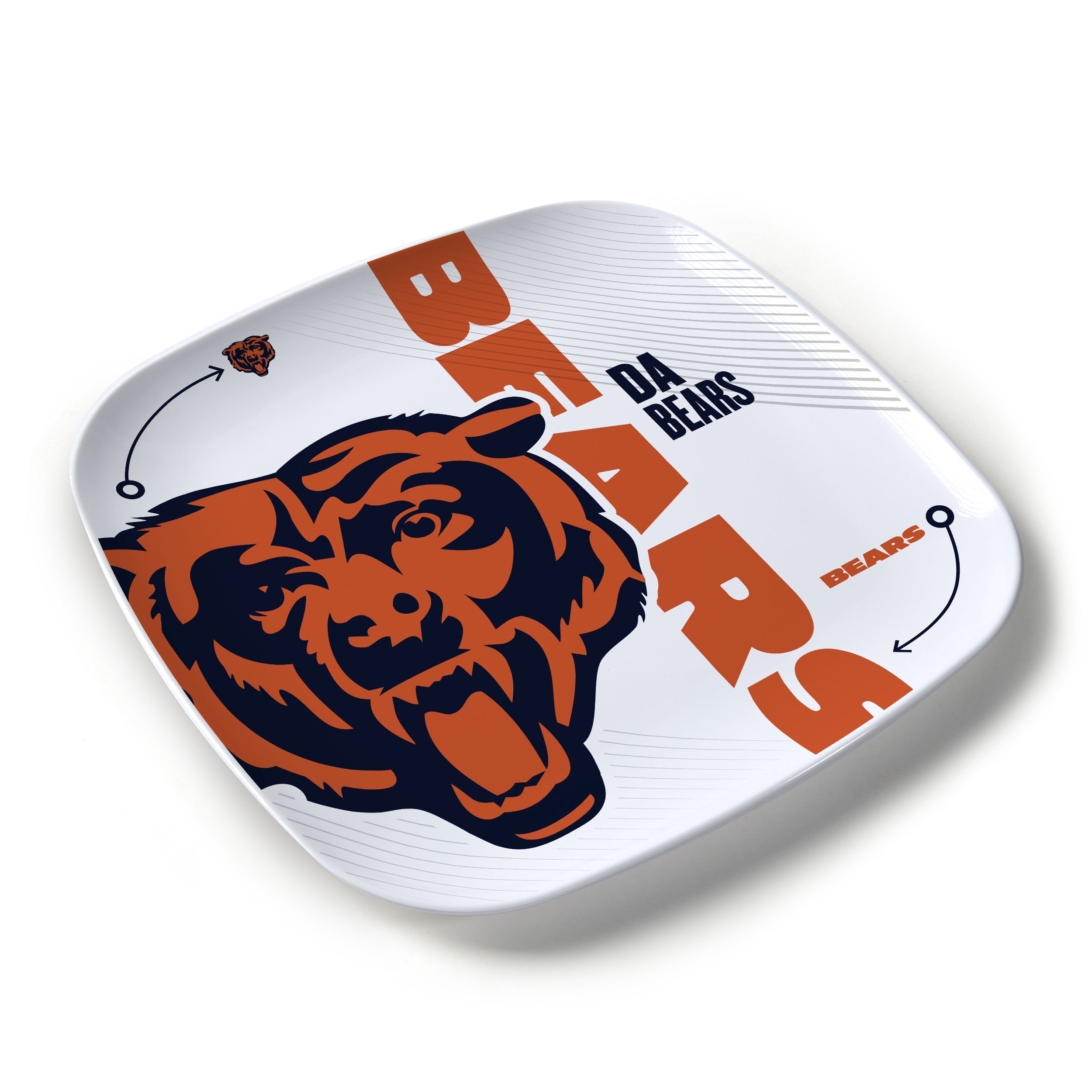YouTheFan NFL Chicago Bears Large Party Plate