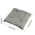 thumbnail image 3 of Cinvoph 16"x16" Velvet Dining Chair Cushions Solid Color Non-Slip Seat Cushion with Ties, Machine Washable Seat Pad, Durable Soft for Home Kitchen Office Daily Use, 3 of 5