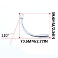 thumbnail image 2 of Eigraketly 10 Uds. De aleación de aluminio para bicicleta de montaña, Cable de freno en V, repuesto desmontable, tubo de frenado profesional para montar Ciclismo 110° Eigraketly OD027868-02, 2 of 6