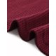 thumbnail image 5 of Conjuntos Casual de 2 Piezas INSPIRE CHIC para Mujeres, Manga Larga, Cuello en V, Cintura Elástica con Cordón, Pantalones Anchos, S Burdeos, 5 of 6