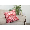 thumbnail image 3 of TreeWool (Pack of 2) Damask Accent Decorative Cotton Throw Pillow Covers (16 x 16 Inches, Red), 3 of 6