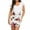 White, variant on IROINNID Sleeveless Round Neckline Dress For Women Sexy Floral Holiday Party Short Mini Dress Prints Short Sheath Dress