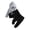 ZC-Grey, variant on Wxirdiow Toddler Boys Spring Outfits Newborn Baby Boy Clothes Plaid Letter Print Long Sleeve Hoodies Long Pants 2PCS Fall Winter Outfits Set Black Size,3-4 Years
