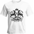 thumbnail image 1 of Camisetas gráficas informales de manga corta con silueta de alce de Feliz Navidad para hombre, 1 of 8