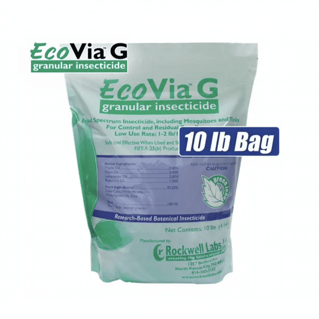 EcoVia G Granular Insecticide - 10 lb Bag by Rockwell Labs