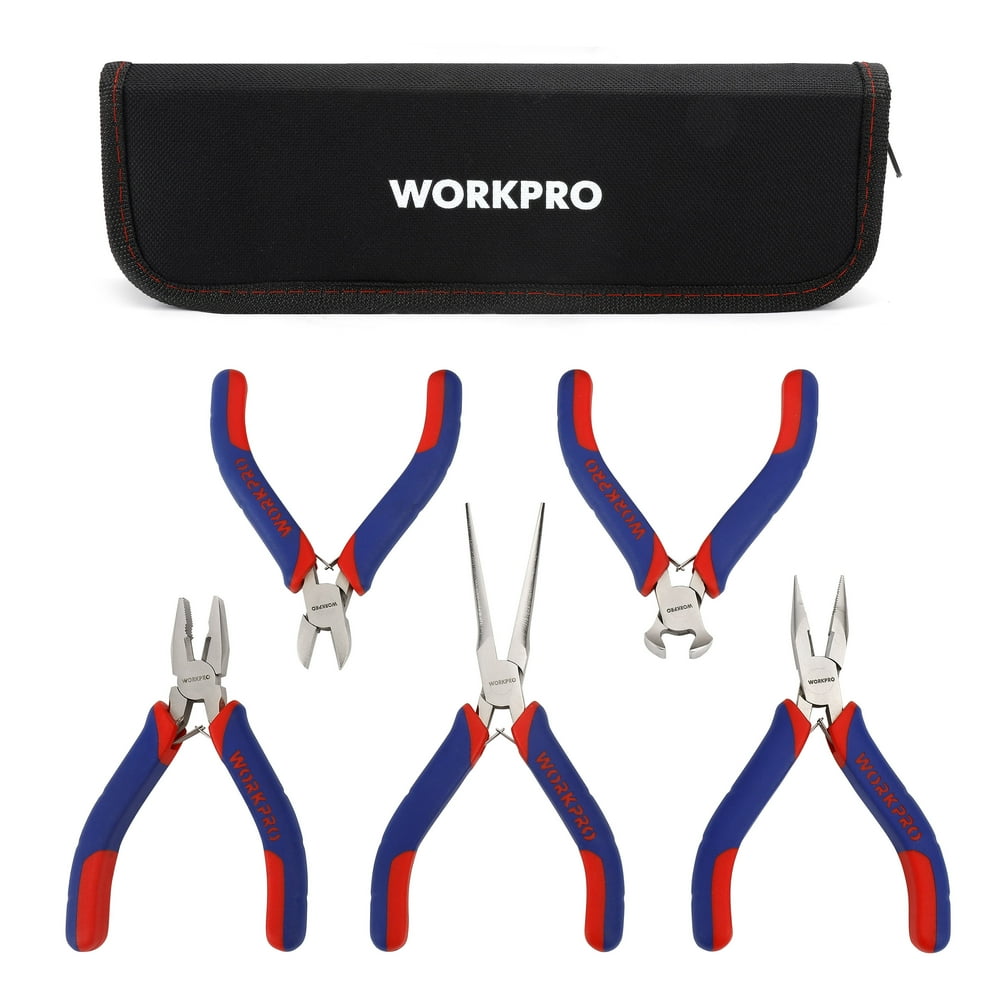 WORKPRO 5Piece MINI Precision Pliers Set