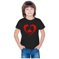 thumbnail image 4 of MKOSPLRT Kids Canadian Boys Girls T Shirts Canada Day Cute Maple Leaf Print Short Sleeve Crewneck Tee Tops Loose Comfy Shirts Clothes, 4 of 5
