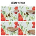 thumbnail image 4 of Nawypu  Red Poppy Flower in Spring, Elastic Fitted Edged Round Tablecloth Fade Resistant Anti-Shrink Table Cloth Washable Table Cover for Indoor or Outdoor and Anywhere You Wanna use it, 4 of 7