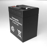 BatteryGuy Hawker/Cyclon/Enersys-Hawker NP4.5-12 replacement 12V 5Ah battery - BatteryGuy brand equivalent (F1 terminals, rechargeable)
