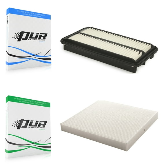 PUR 1x Air + 1x Cabin Filter (2 Total) Kit for Car Honda Pilot Ridgeline Acura MDX Passport KFL-100205