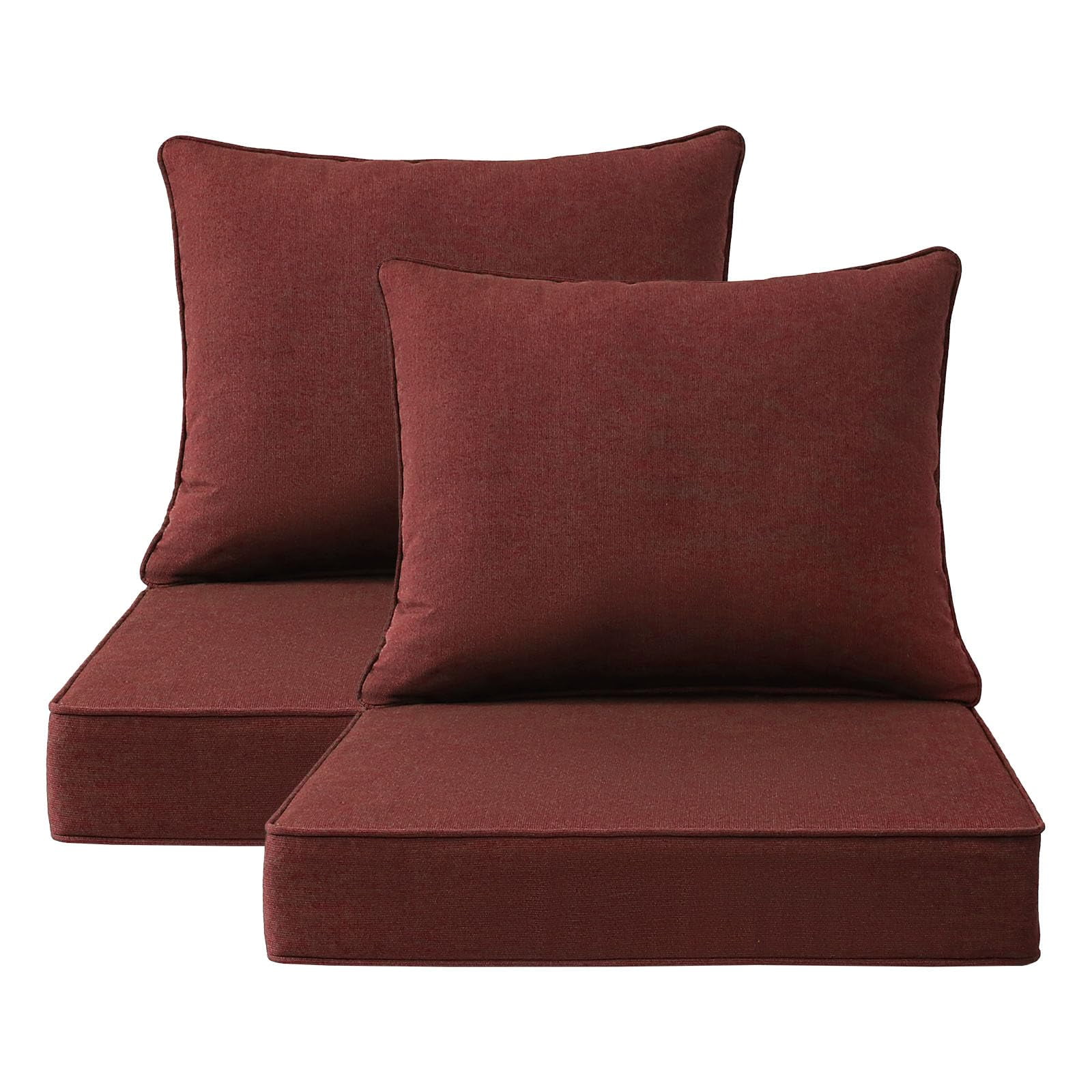Deep Seat Cushion Lowes Cushions Lounge Allen Roth 2-Piece Deep - Main Image