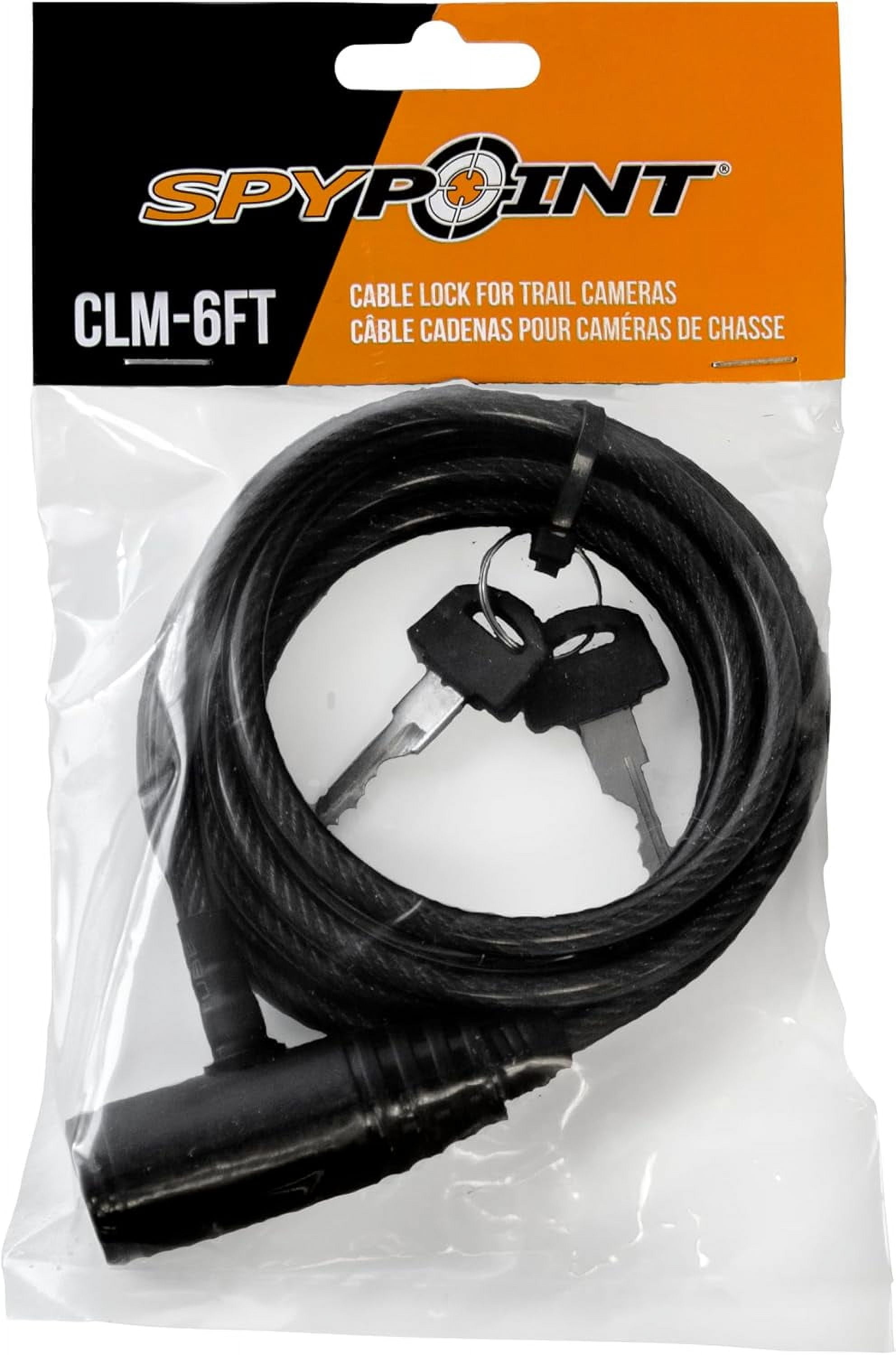 Spypoint CLM-6FT Six-Foot Long Trail Camera Coated Cable Lock Steel Cable Lock