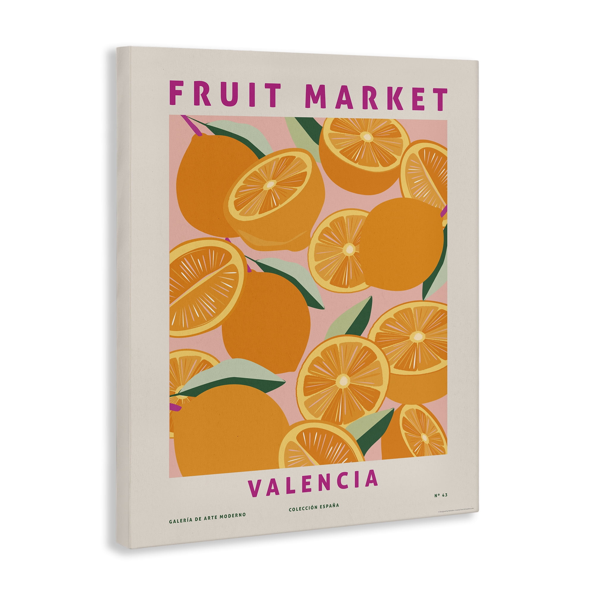 Stupell Industries Fruit Market Oranges Food & Beverage Painting Wrapped Canvas Art Print Wall Art, 24 x 30