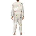 thumbnail image 5 of Kll Funny Goose1 Sleepwear Mens Flannel Pajamas,Long Cotton Pj Set, 5 of 9